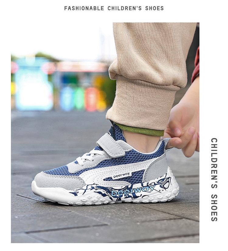 PLUS DEL Hui Girls' Breathable Sports Shoes: Versatile, Casual, Soft Sole Running Shoes for Children