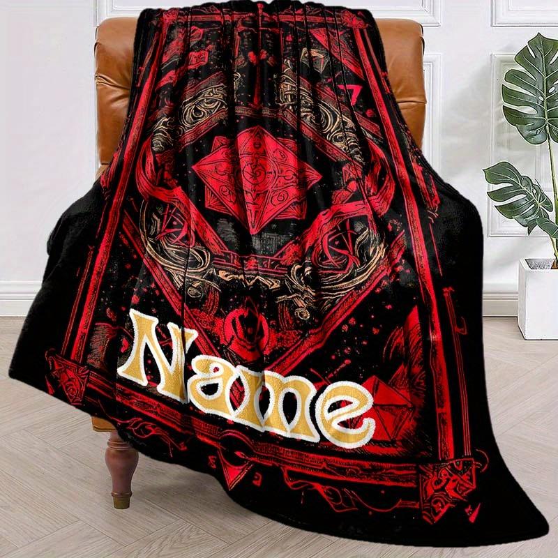Underground Castle Style Customize Your Name Blanket Used For Chair Office Sofa Bed Camping Soft And Warm Giving Friends And Relatives Birthday