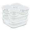 iwaki Pack & Range Square Glass Food Storage Containers Heat Resistant Microwave Safe PS-PRN-11W