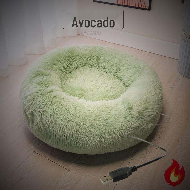 

USB Електричне Ліжко з Підігрівом для Домашніх Тварин - Ковдра та Килимок для Кішок/Собак з Постійною Температурою 40cm Diameter