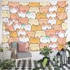 "Colorful Cartoon Cat Pattern Design" Pattern Wall Hanging Tapestry Decorative Tapestry Home Decor for Bedroom and Living Room