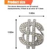 Bling Dollar Car Push Start Button Cover with Rhinestone, Anti-Scratch Engine Start Stop Button Cover Ignition Switch Protective Cap – Universal