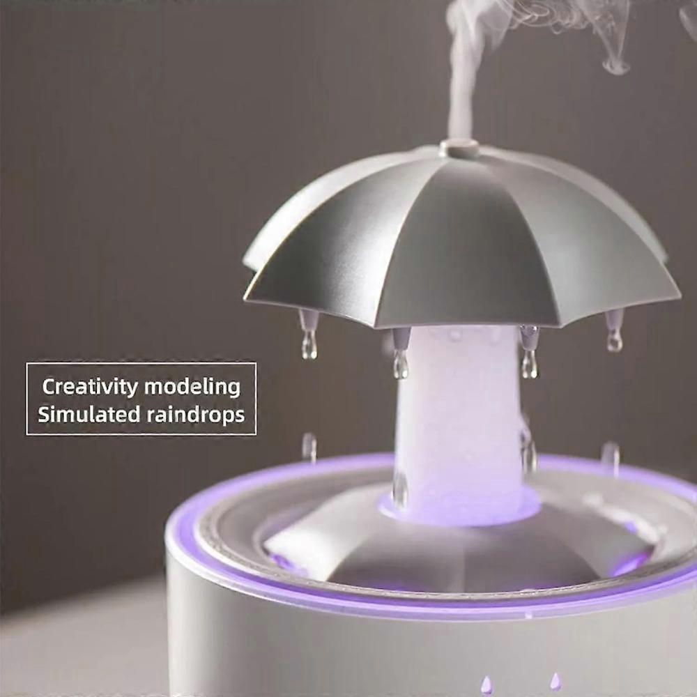 Cloud Rain Humidifier Raindrop Aroma Essential Oil Diffuser Remote Control Night Light Desktop Fountain Water Drop Sound for Home