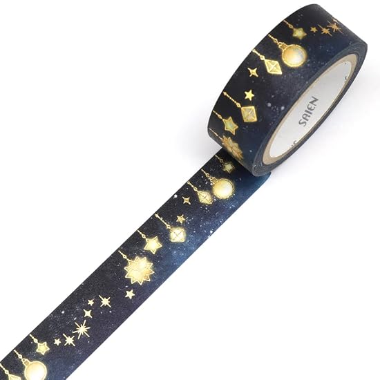 Kamiiso Sansho Japanese Washi Masking Tape *Made in Japan* 15mm x 7m Illumination SAIEN UR-3043
