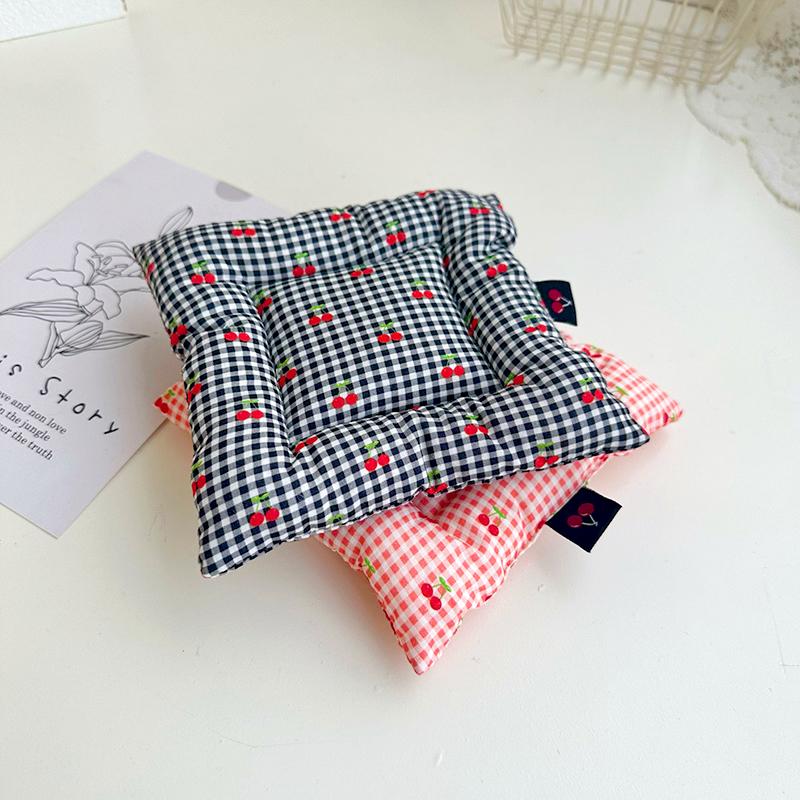 1ks látková mřížka kuchyňské doplňky bavlněná podložka na pohár fotografické rekvizity ručně vyrobená podložka na stůl třešňový vzor domácí dekorace šperky displej