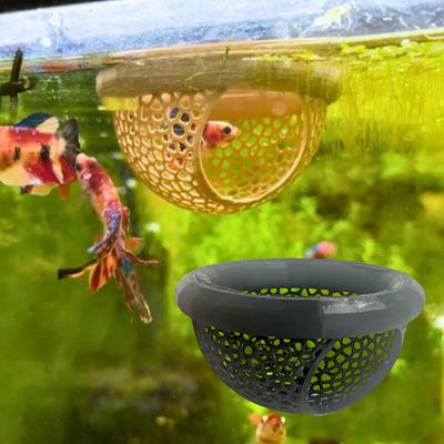 Aqaurium Floating Cave Fish Shrimp Hideout Shelter 3-In-1 Hammock Feeding Ring & Resting Spot For Betta Small Aquatic Pets