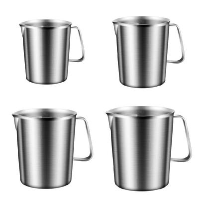 Professional Stainless Steel Measuring Cup with Handle Corrosions Resistant Graduated Beaker For Cafes And Bakeries
