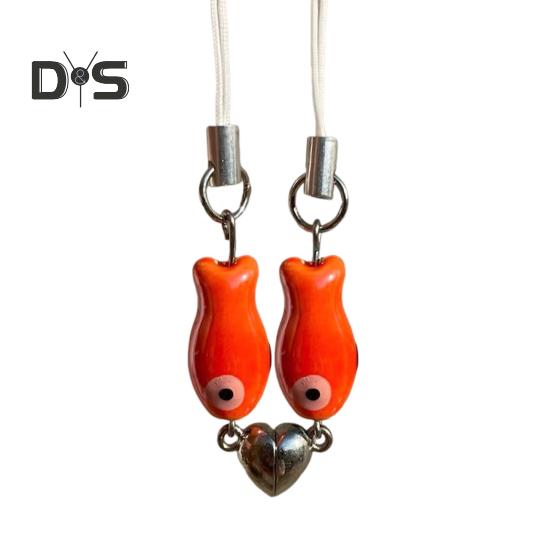 

Керамическая рыбка брелок кулон магнитный ремешок сердце брелок парные вещи подарки на день святого валентина