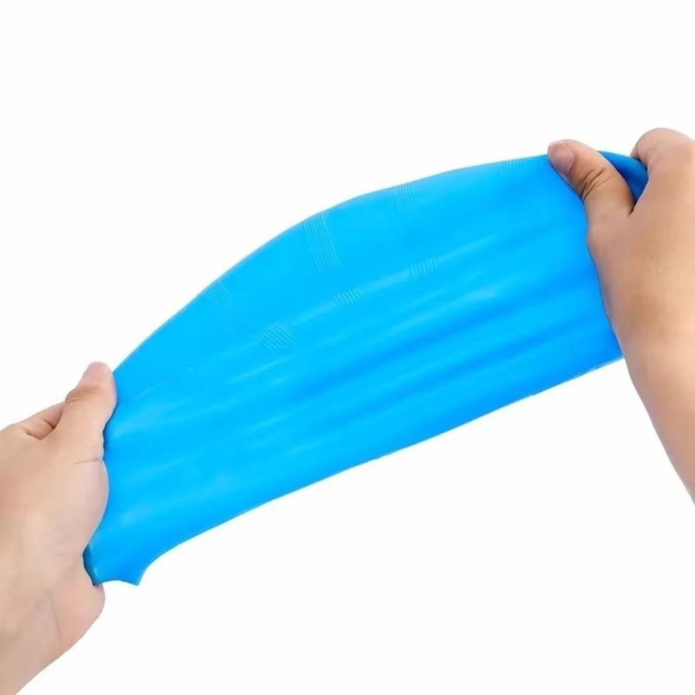 Ear Pockets Silicone Swim Cap Ear Protection Swim Hat Elastic Caps Swimming Cap Girls