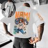One Piece Nami Weather Witch Zeus Thunderbolt Oversized T-Shirt Anime Streetwear for Men Women Casual Tees