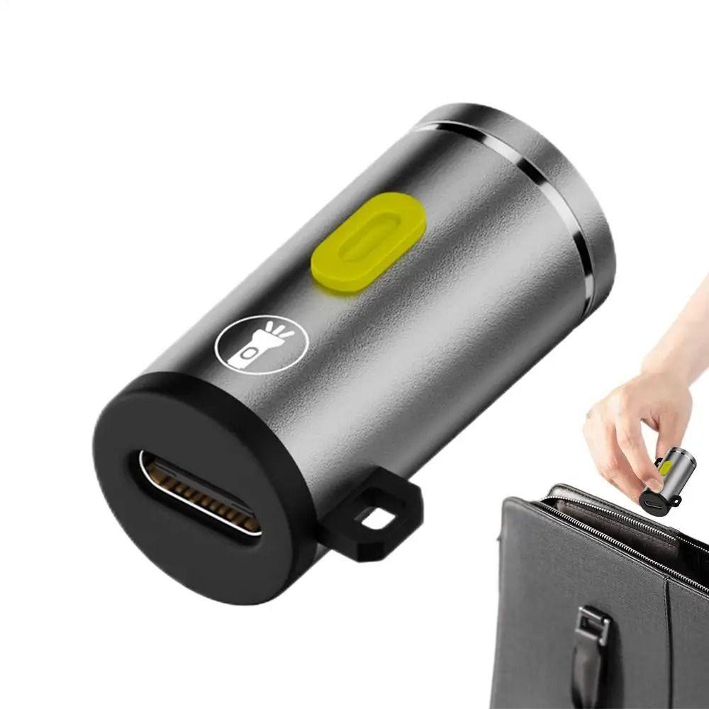 Without Battery Keychain Flashlight High Brightness Portable Pocket Flashlight  Outdoor Lighting