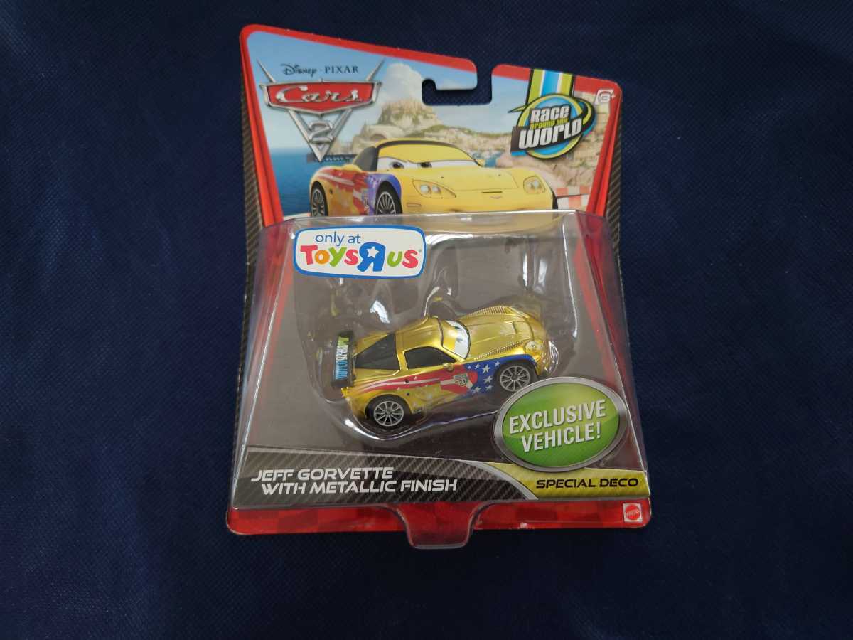 [Б/У] Disney Тачки Mattel Джефф Горветт Металлический Финиш Литой Персонаж-Машинка