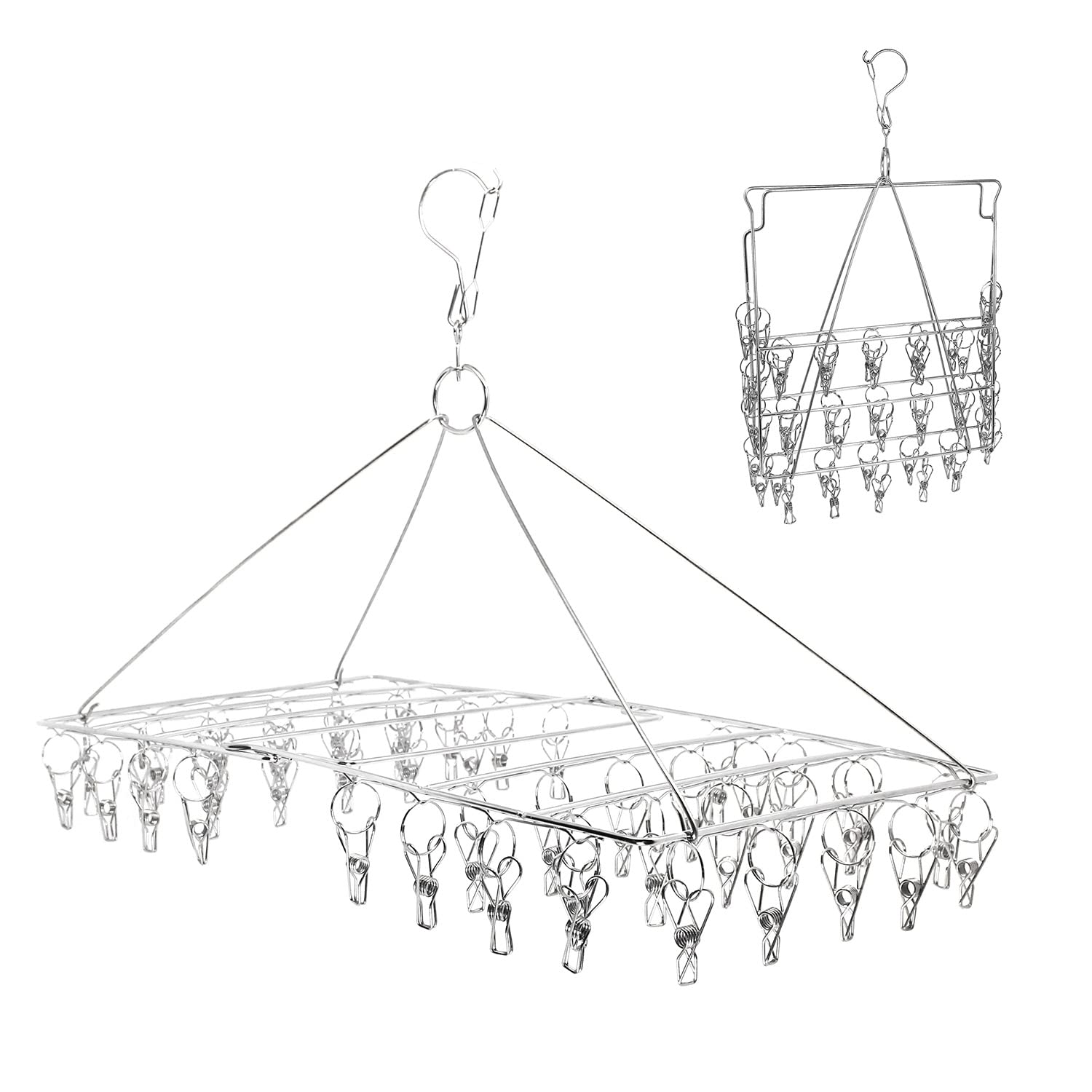 

HOUSIST Stainless Steel Clothes 46 Clothes Dryer Perfect for and A great gift Dryer, Pins, Rust-Resistant, Durable, Socks, Socks, Laundry. idea.