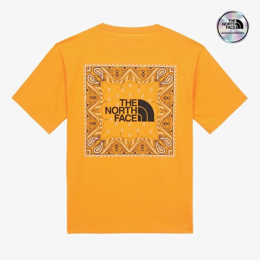 The NorTh Face Men S ShorT Sleeve T ShirT Bandana nT7ur13f Mango MANGO/095