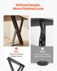VEVOR Table Legs, 29.1" H x 24" W Steel Furniture Legs, 2204 lbs Max Load Heavy Duty, Easy Installation