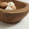 BoatShaped Tray HandPolished Wooden Raised Sides Serving Platter