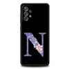 Letters Purple Flower Phone Case For Samsung Galaxy A17 A07 A55 A35 A25 A15 A05 A33 5G A31 A23 A21s A13 A41 A73 A53 A51 A71Cover
