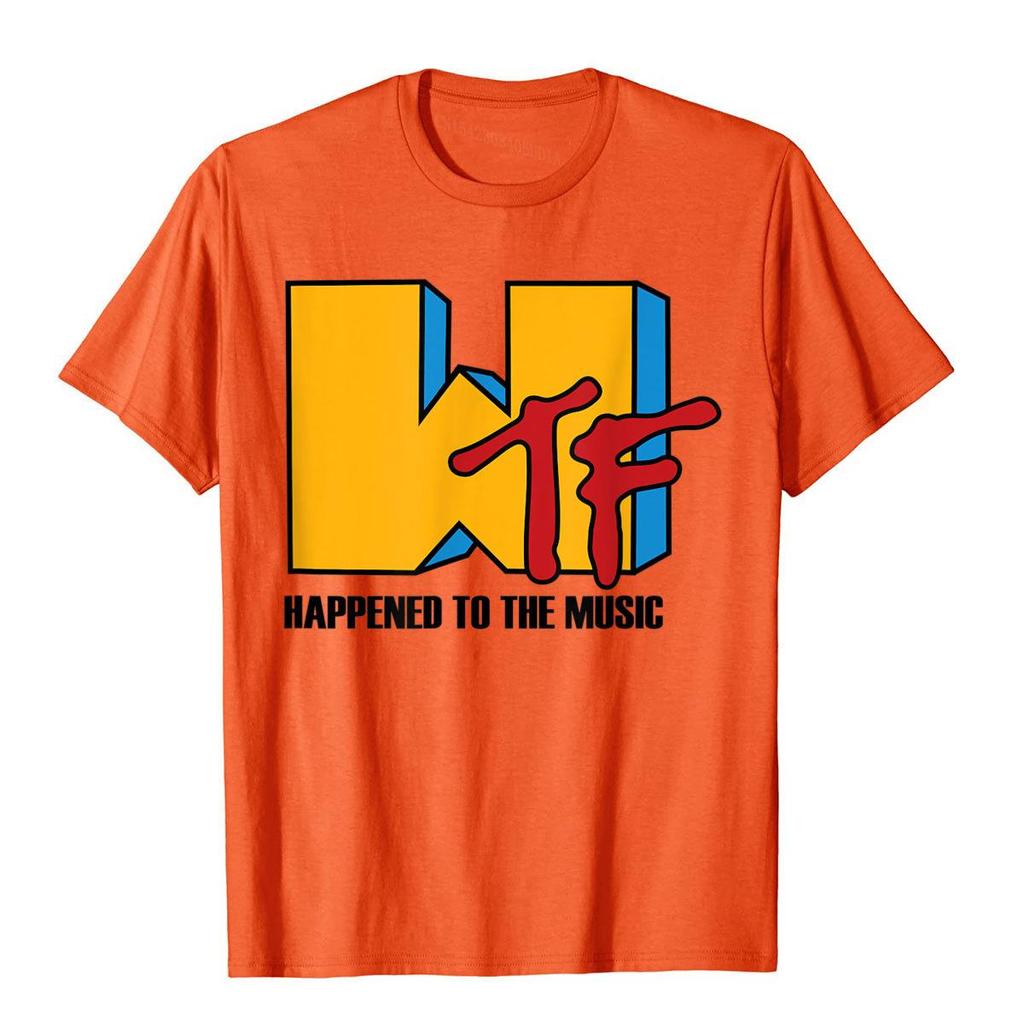 Wtf Passierte Mit Musik Lustiges Retro 80er Jahre T-Shirt Beliebte Unisex T-Shirts Lustige Oberteile Shirts Baumwolle Gothic