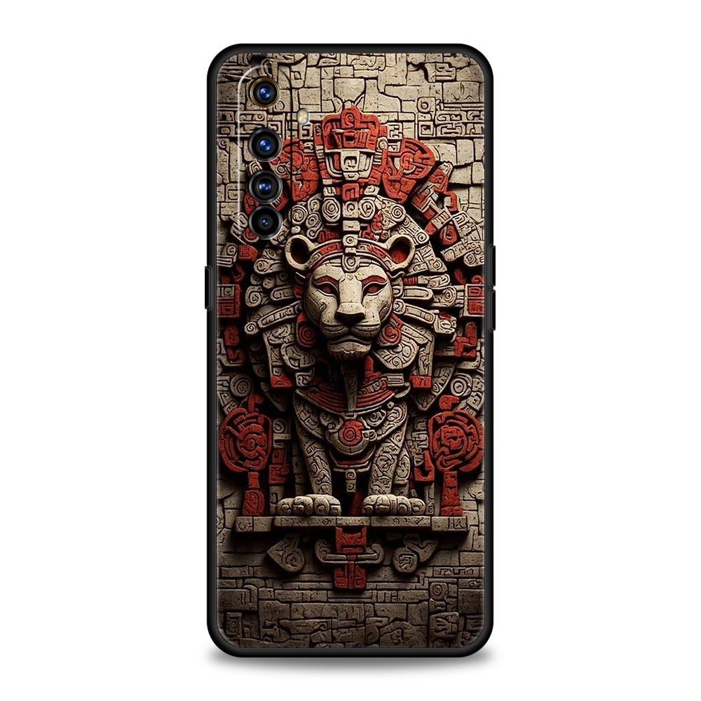 Vintage Totem Painting Soft TPU For Realme 13 12 11 10 9 Pro Plus GT3 GT2 C21 C25 C35 C53 C55 C67 Pro 5G Phone Case Cover Capas
