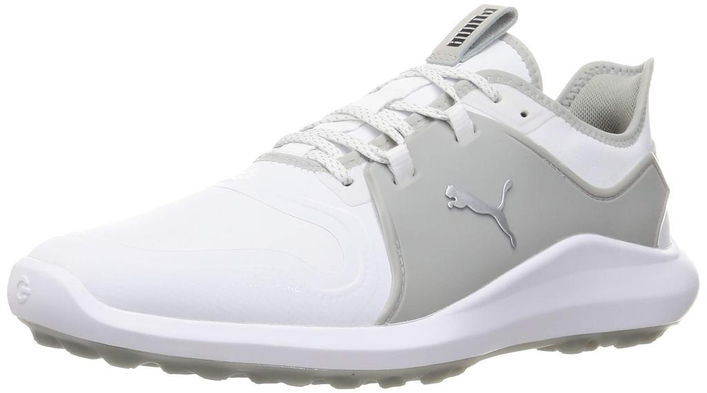 Golf Spikeless Shoes Ignite FASTEN8 Pro Puma Rise cm 3E [PUMA] Men's White/Puma Silver/High 27.0