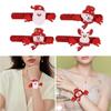 Portable Animal Christmas Slap Bracelets Durable Fabric Festival Parties Decors X3UC
