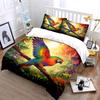 Tropical Parrot Decorative Set Soft Comfortable Duvet Cover Bedding Set Included 1*Duvet Cover & 2*Pillowcases, Gift