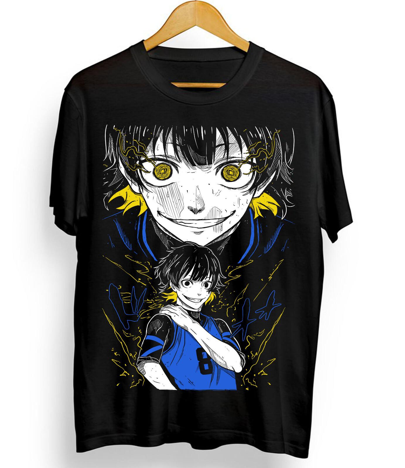 Blue lock T-shirt Meguru Bachira Shirt Kunigami Rin Itoshi Nagi Anime T-shirt XL
