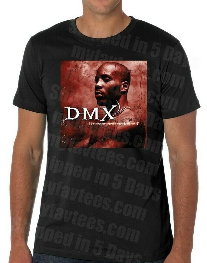 DMX T-SHIRT It039s Dark and Hell Is 90s Rap Travis Scott Ruff Ryders Jordan Wutang Unisex T-Shirt