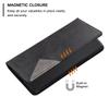 Phone Shell for Xiaomi Redmi Note 12 4G PU Leather Card Holder Splicing Imprinting Pattern Stand Cover