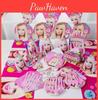 Girl Doll Barbie Pink Birthday Party Supplies Tableware Cups Decorations Plates