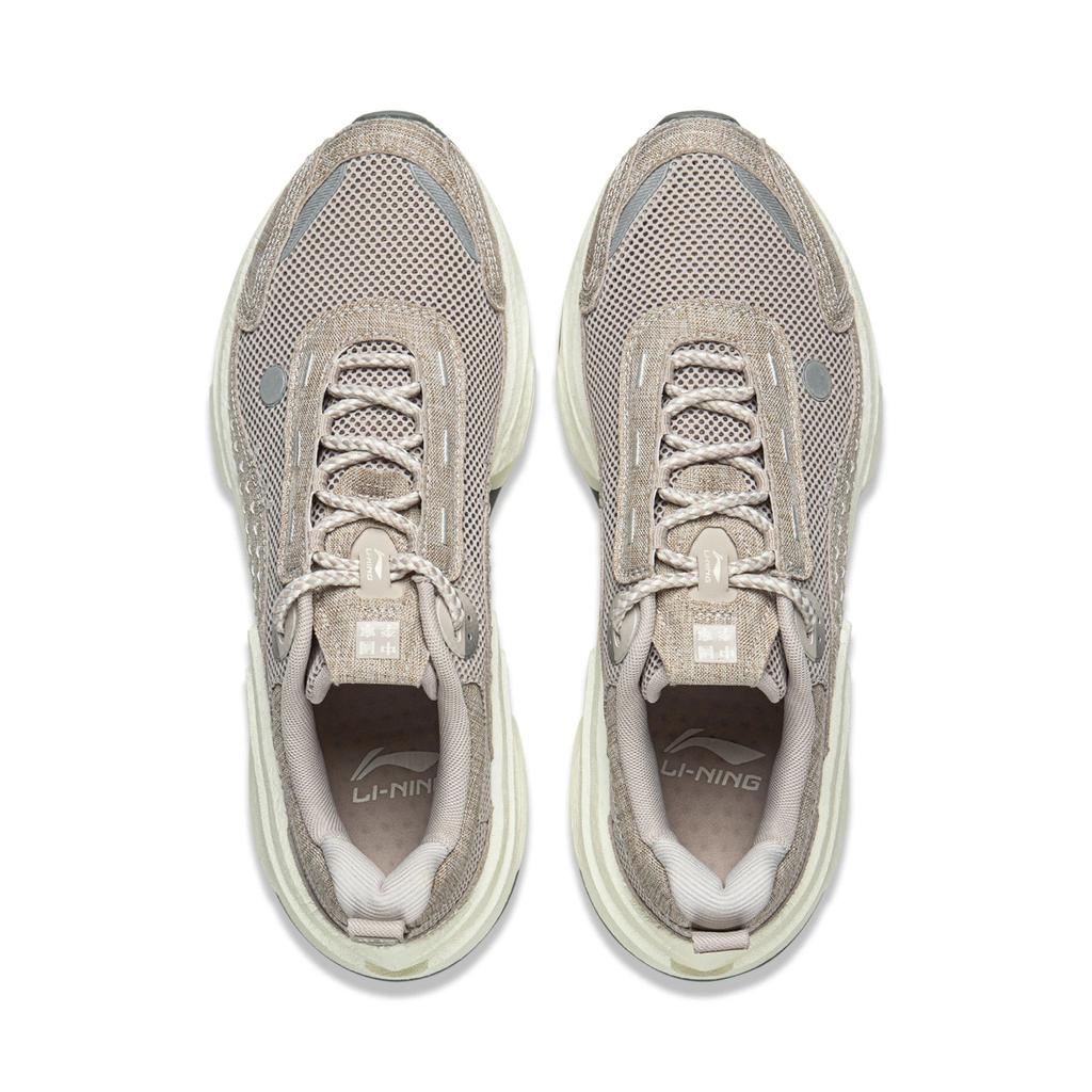 Li Ning Cushioning Rebound Low top Casual Running Shoes Men's Gray AZGW063-3