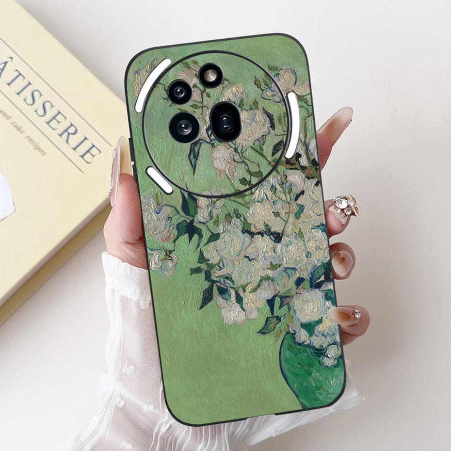 Fashion Design Phone Case For Nothing Phone (3a) Pro Phone3a Black Silicone Soft Cover For NothingPhone 3a 3 a Pro Cases Bumper