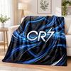 Cristiano Ronaldo Printed Flannel Blanket Warm Comfort Bed Throw For Indoor Home Decoration
