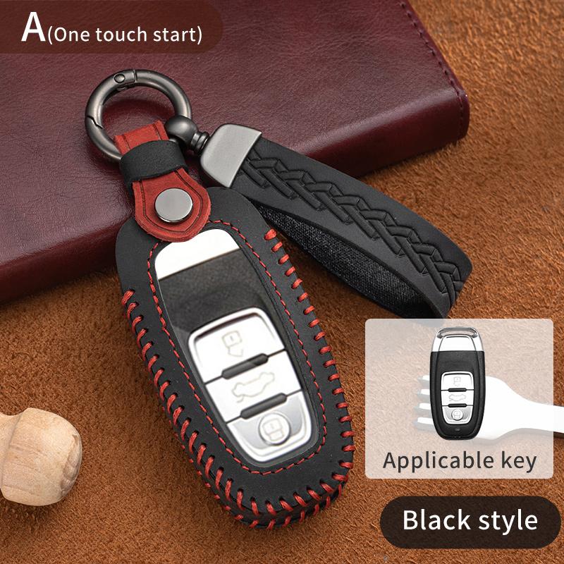 

New Car Remote Smart Key Cover Case Shell for A1 A3 A4 A5 A6 A7 A8 Quattro Q3 Q5 Q7 2009-2015 Accessories чорний