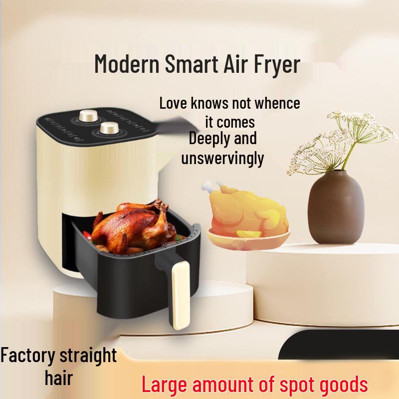 Современная аэрофритюрница большой емкости 6 л – Многофункциональная, бездымная электрическая духовка