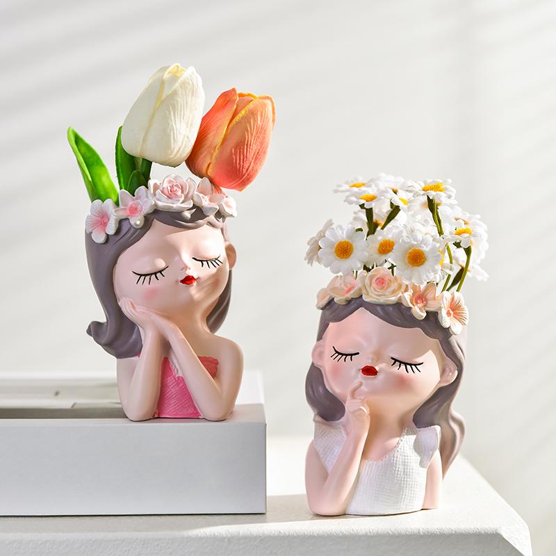 Cute Fairy Pen Holder Ins Storage Desktop Organizing Storage Cartridge Flower Fairy Pen Holder Gift for Children
