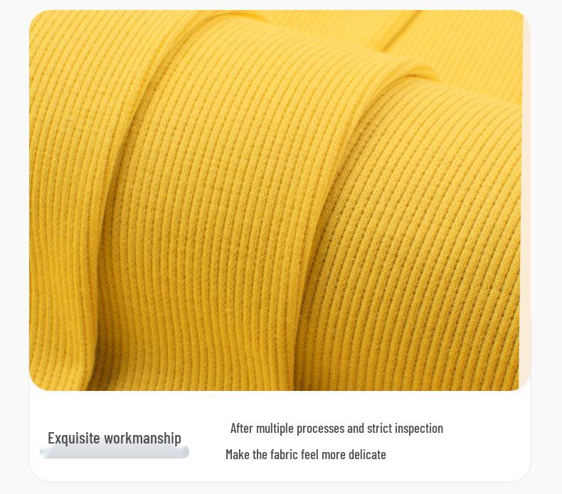 21s Pure Cotton Spandex Ribbed Fabric for Sweatshirt Neckline, Cuffs, and Hem