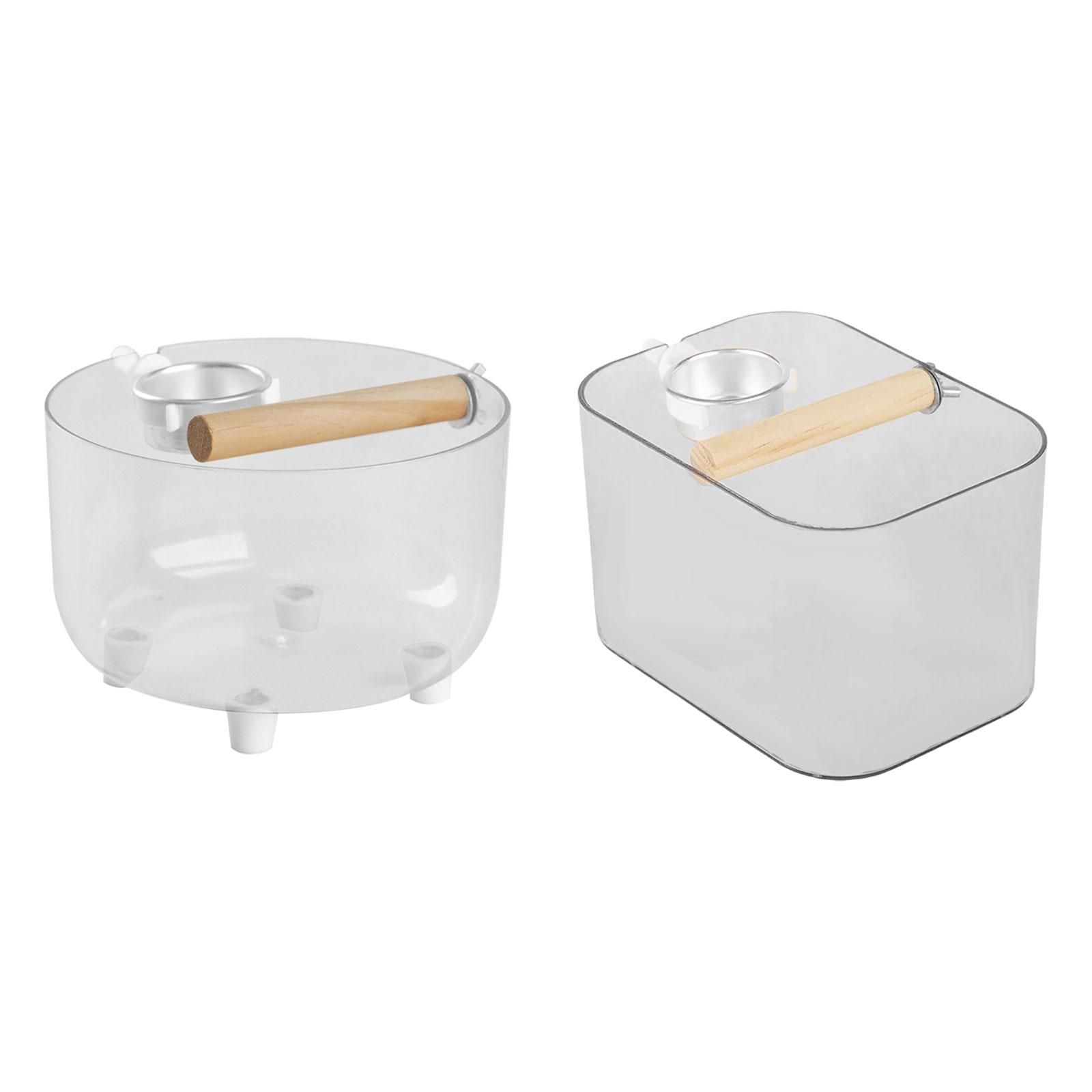 Bird Toilet Stand with Bucket Parrot Grinding Perch Portable Container Bird Potty Training Tool for Lovebird Cockatiel Budgie