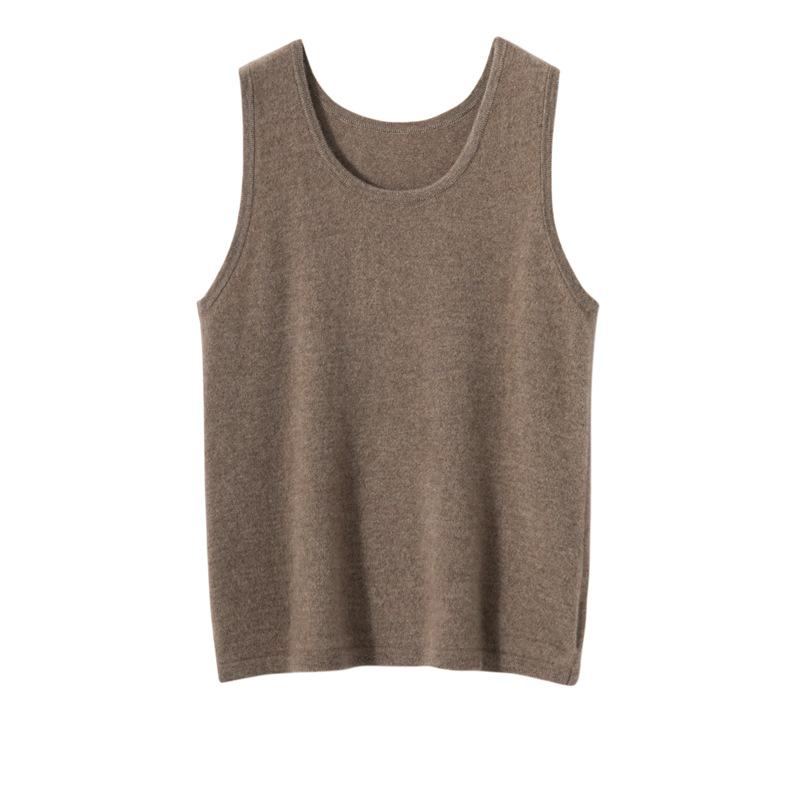 Women's Cashmere Knit U-Neck Sleeveless Camisole