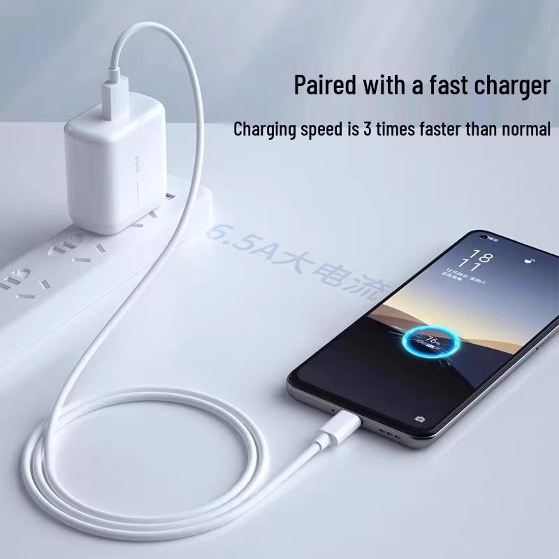 UK Standard 65W Fast Charger for OPPO: Compatible with R17, Reno6, K5 Models