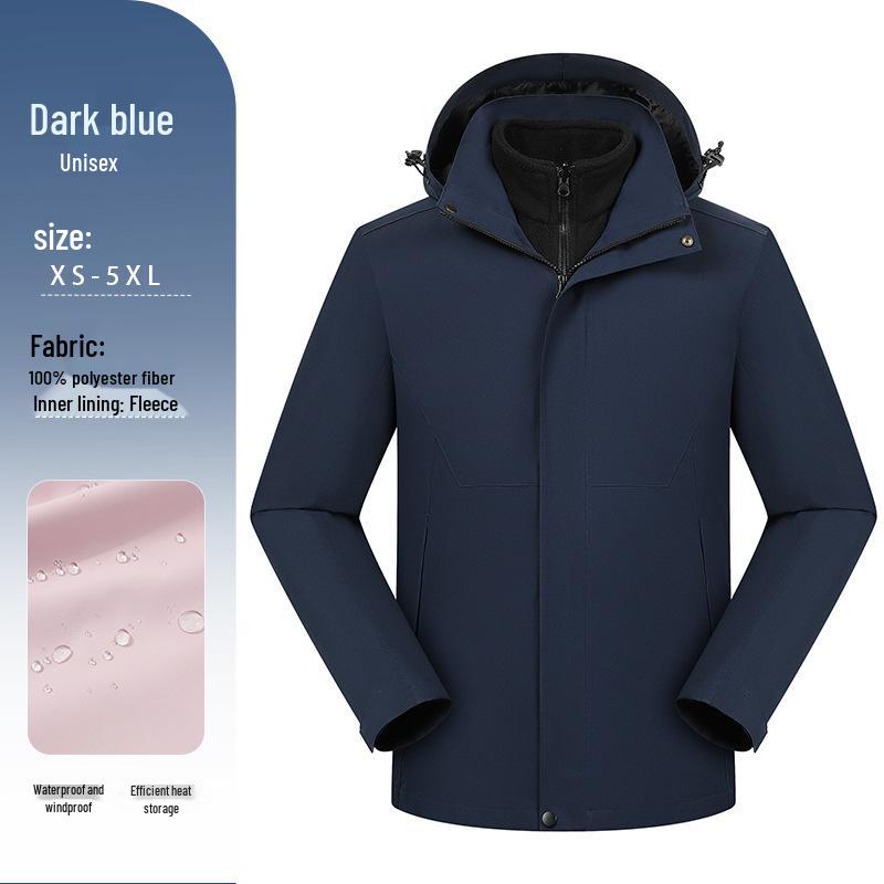 Men's Waterproof Windproof Stand Collar Work Jacket with Custom Logo for Autumn/Winter