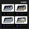 LED Flowing Turn Signal Headlight Assembly for 98-07 Toyota Land Cruiser LC100
