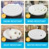 Round Hot Tub Cover, 145CM/57 Inch Inflatable Spa Cover, Foldable Spa Cover for Hot Tub, Energy Saving for Hot Tub Protection