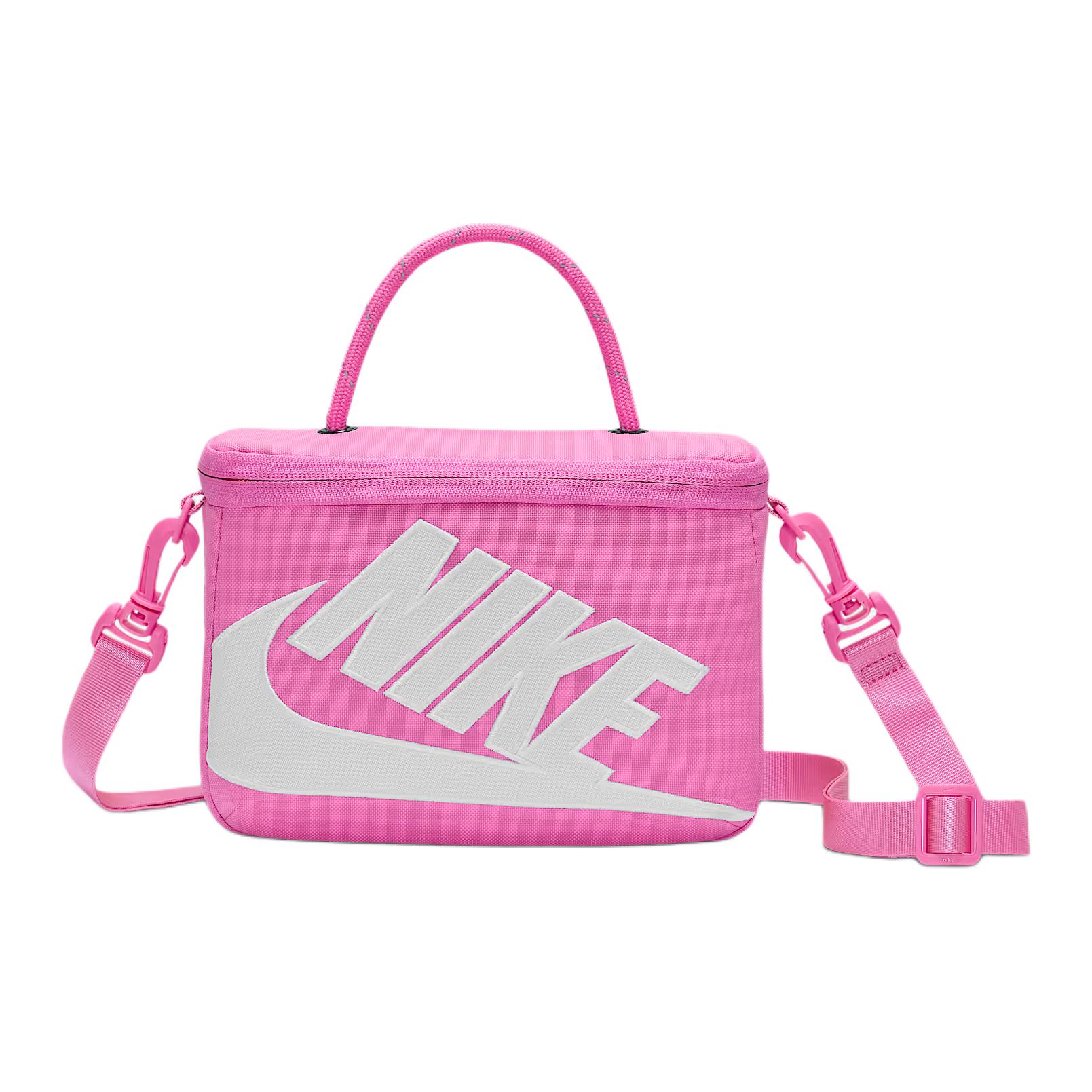 

Nike Letter Print Detachable Shoulder Strap Fabric Tote Bag Women bags Playful-Pink White FN3059-675 Naughty Pink & White
