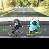 Lovely Skateboard Bear Car Interior Center Console Screen Ornaments Automatic Sliding Decoration Adhesive