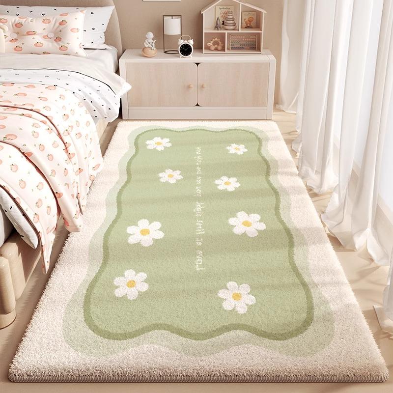 

Французский Легкий Роскошный Ковер-Дорожка Элегантный Цветочный Принт Ковер Прикроватный для Спальни Модный Арт Домашнее Украшение Коврики для Кофейного Столика Дивана 60x150cm(23x59inch)