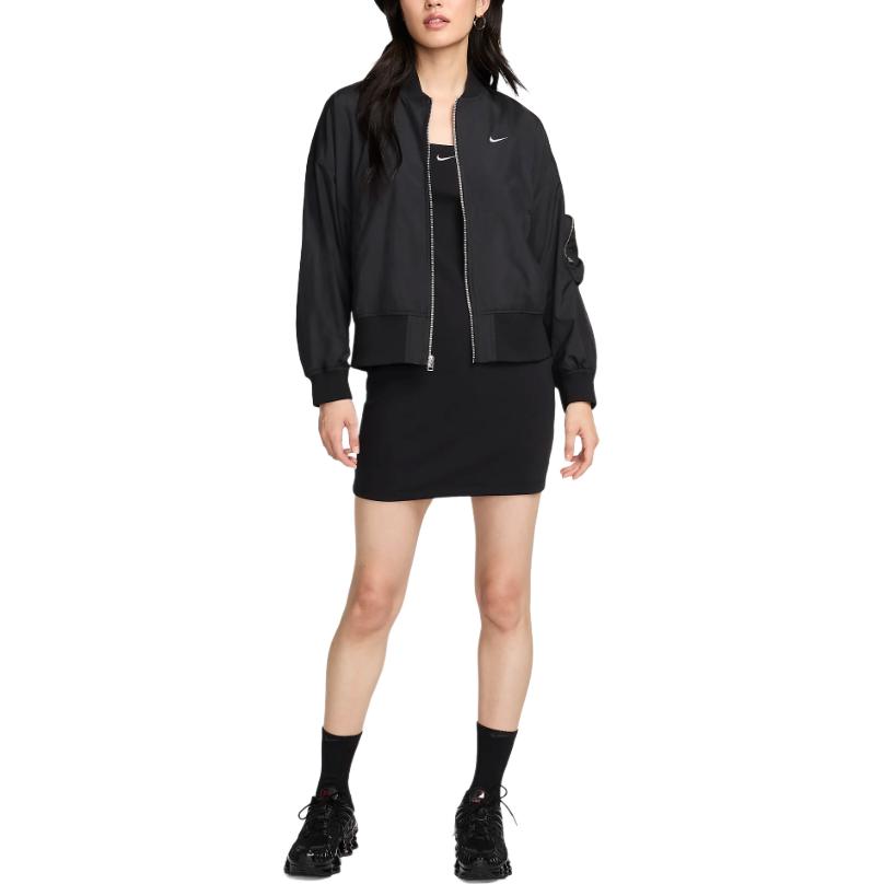 New Nike Swoosh Embroidered Bomber Jacket FN2840-010