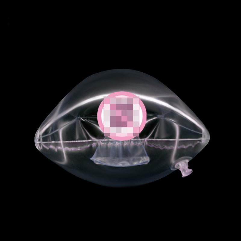 Men's Masturbator Transparent Inflatable Pillow Penis Dick Shaped Erotic Adult Products