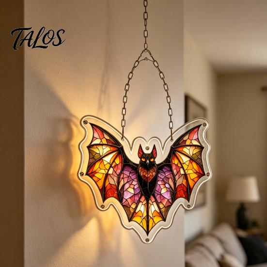 Acrylic Puzzle Owl Puzzle, Colorful Rainbow Reflection Hanging Pendant, No-Glue Window Visor Decoration DIY Assembly Sun Collector, for Garden