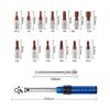High-Precision Torque Wrench Set 2-24N·m 1/4inch Dual-Direction Ratchet With 13Pcs Sockets For Vehicles/Bike/Machine Maintenance